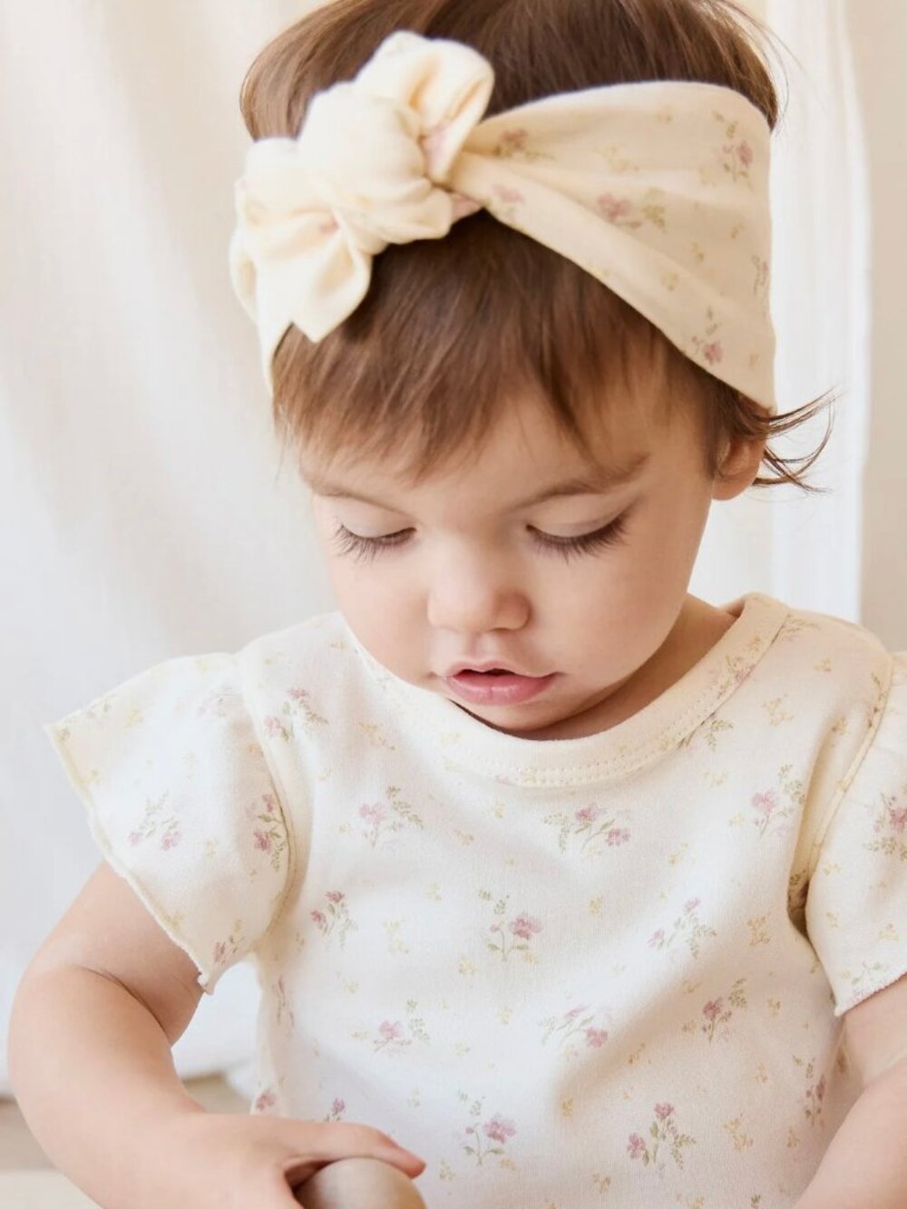 *BRAND NEW* {JAMIE KAY} Organic Cotton Sage One-Piece - Thelma Parchment, 3-6 M
